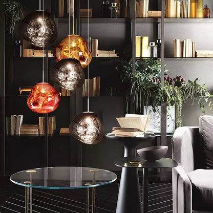 Lamp with Design Pendant Melt for Stylish and Atmospheric Light Object