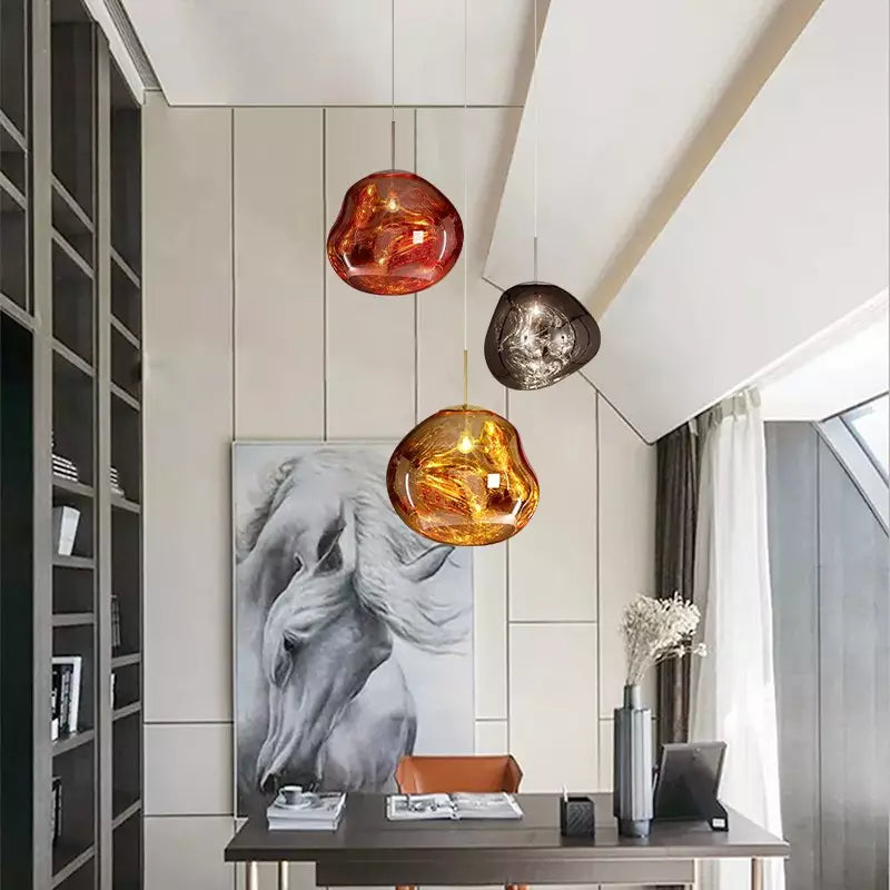 Lamp with Design Pendant Melt for Stylish and Atmospheric Light Object