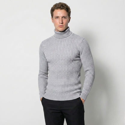 Cable Knit Roll Neck Jumper for Men for Warm Comfort and Timeless Elegance