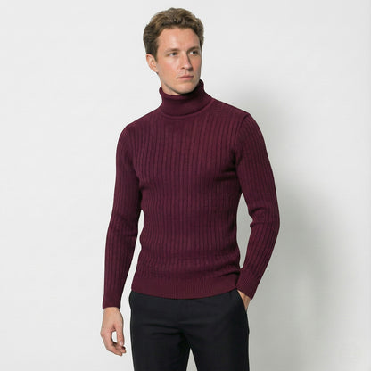 Cable Knit Roll Neck Jumper for Men for Warm Comfort and Timeless Elegance