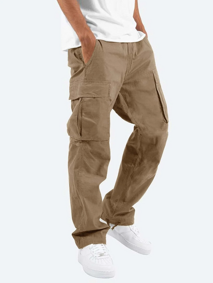 Men's Cargo Trousers for Relaxed Fit with Practical Storage Pockets