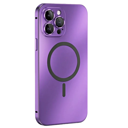 Case with Magnetic Metal Phone Design for Iphone with Slim and Protective Design
