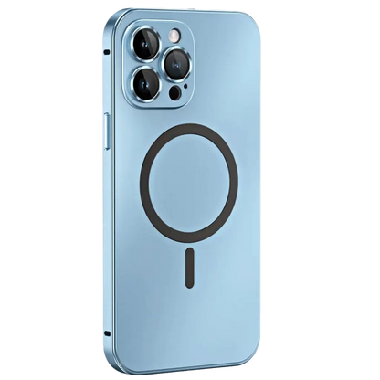 Case with Magnetic Metal Phone Design for Iphone with Slim and Protective Design