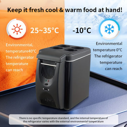 Portable 6 Litre Mini Fridge for Car Travel and Camping