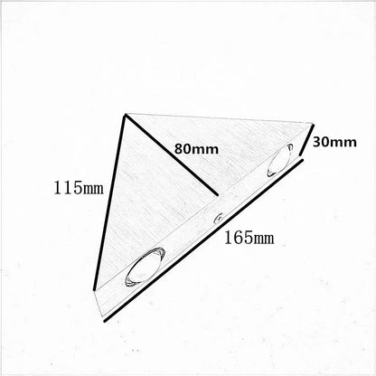 Wall Lamp with Modern LED Triangular Design for Atmospheric Wall Lighting
