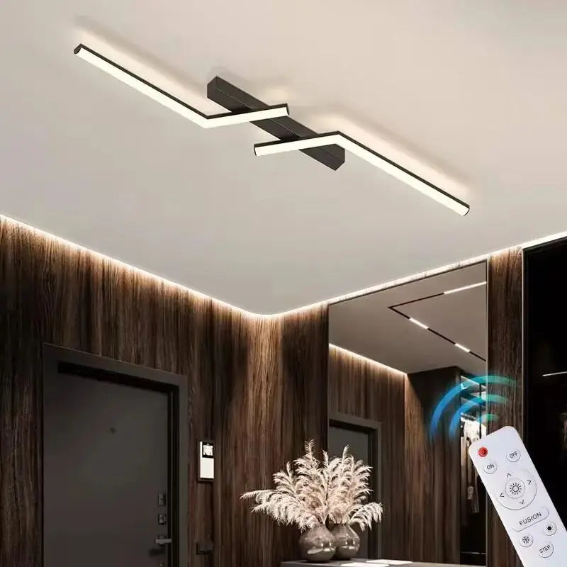 Light with Modern LED Ceiling Sleek Linear Design for Stylish Illumination