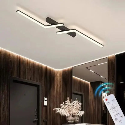 Light with Modern LED Ceiling Sleek Linear Design for Stylish Illumination