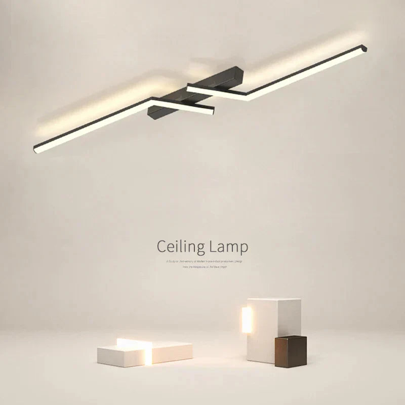 Light with Modern LED Ceiling Sleek Linear Design for Stylish Illumination