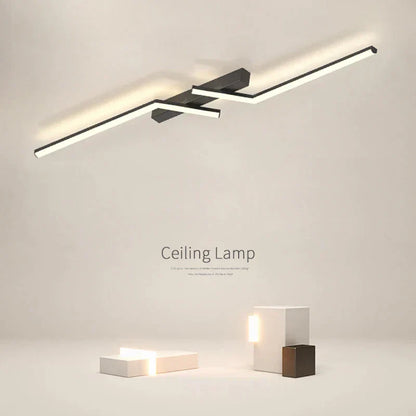 Light with Modern LED Ceiling Sleek Linear Design for Stylish Illumination