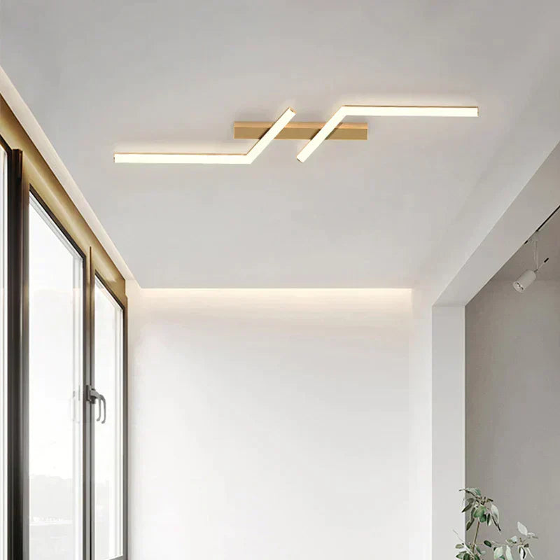 Light with Modern LED Ceiling Sleek Linear Design for Stylish Illumination