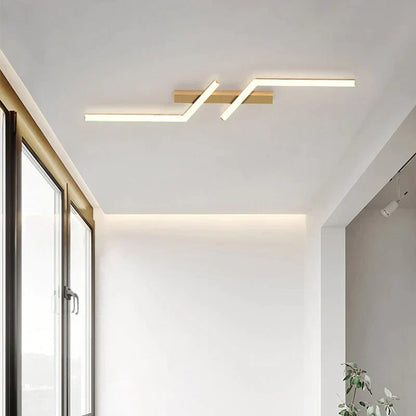 Light with Modern LED Ceiling Sleek Linear Design for Stylish Illumination