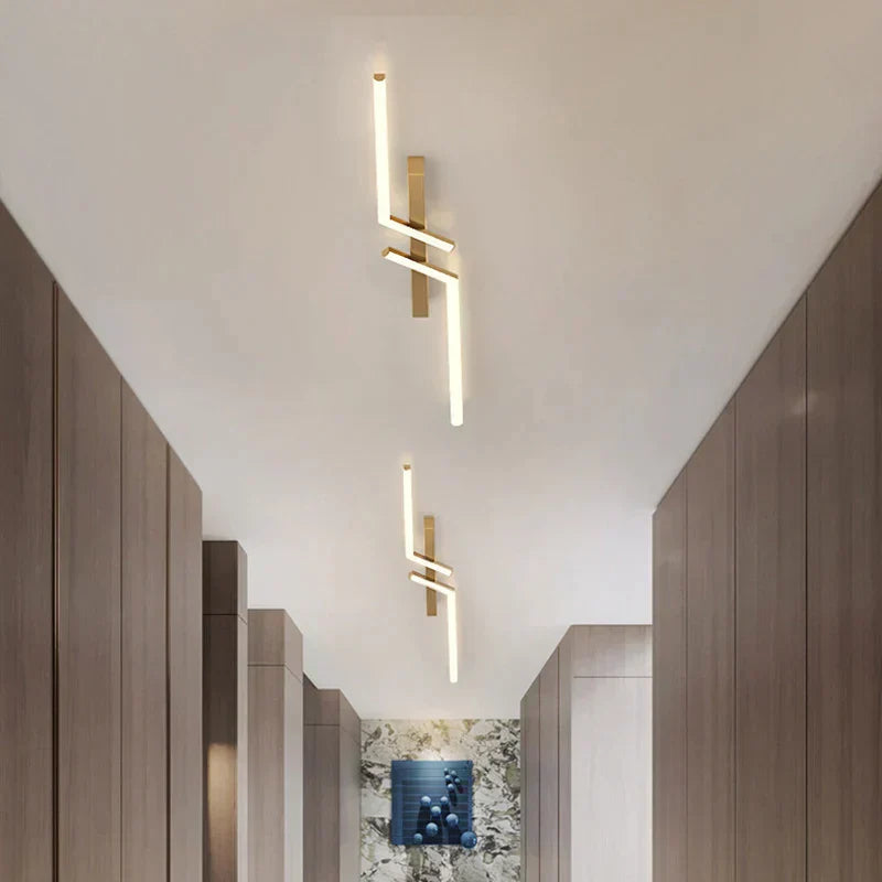 Light with Modern LED Ceiling Sleek Linear Design for Stylish Illumination