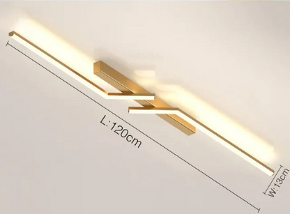 Light with Modern LED Ceiling Sleek Linear Design for Stylish Illumination