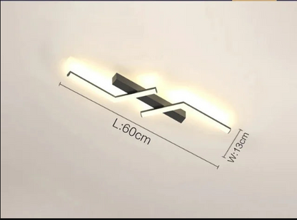 Light with Modern LED Ceiling Sleek Linear Design for Stylish Illumination