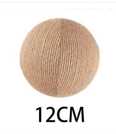 Wooden Cat Scratching Post with Sisal Play Balls for Active and Playful Cats