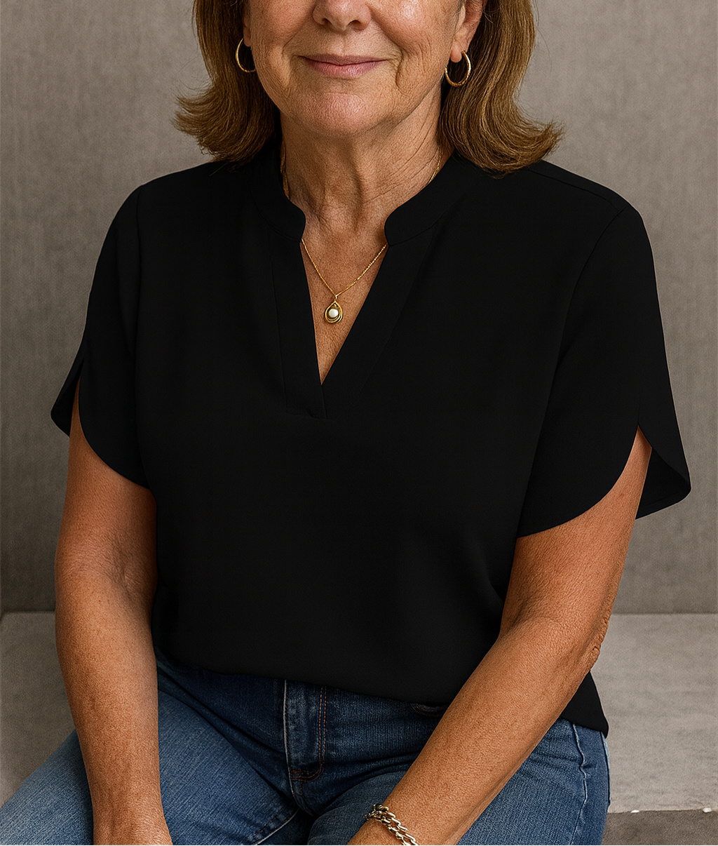 lightweight neck blouse