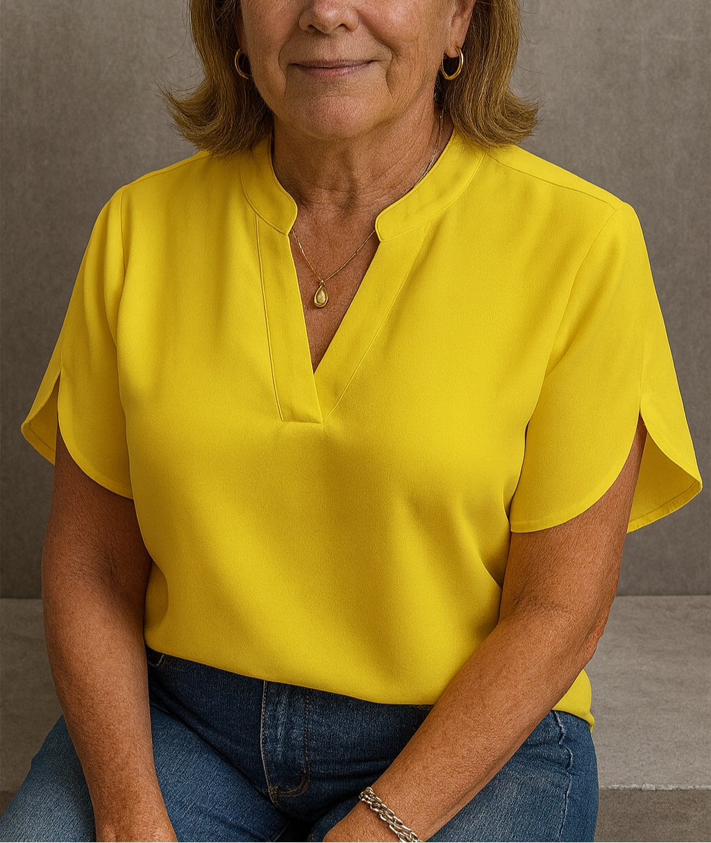 lightweight neck blouse