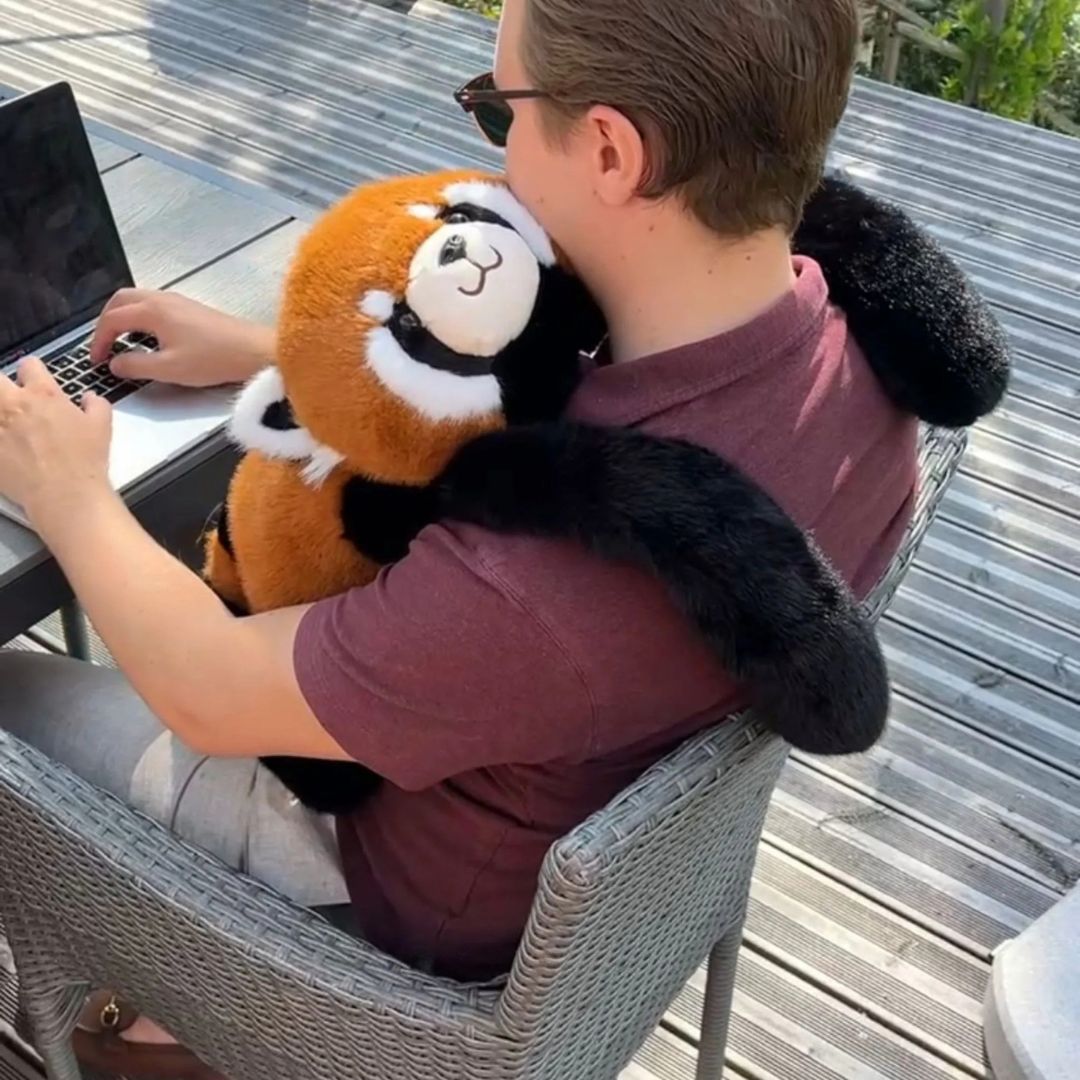Weighted Panda Plush Toy with Calming Effect for Relaxation and Comfort