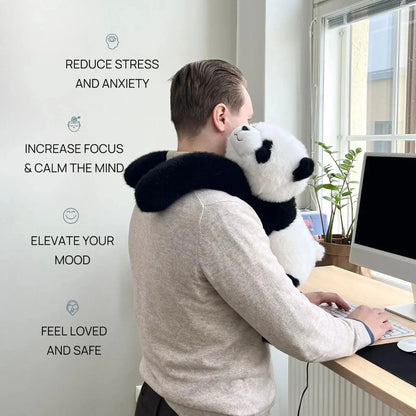 Weighted Panda Plush Toy with Calming Effect for Relaxation and Comfort