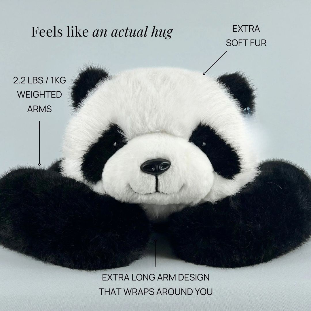 Weighted Panda Plush Toy with Calming Effect for Relaxation and Comfort