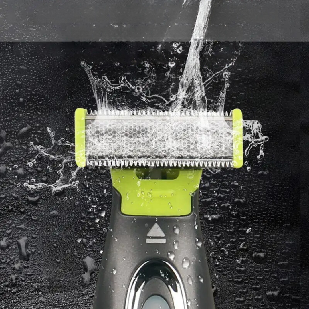 Electric Body Trimmer with T-Blade for Wireless, Rechargeable and Precision Shaving