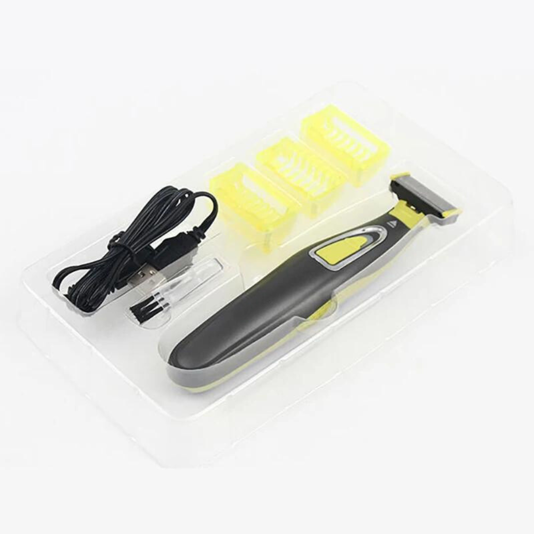 Electric Body Trimmer with T-Blade for Wireless, Rechargeable and Precision Shaving
