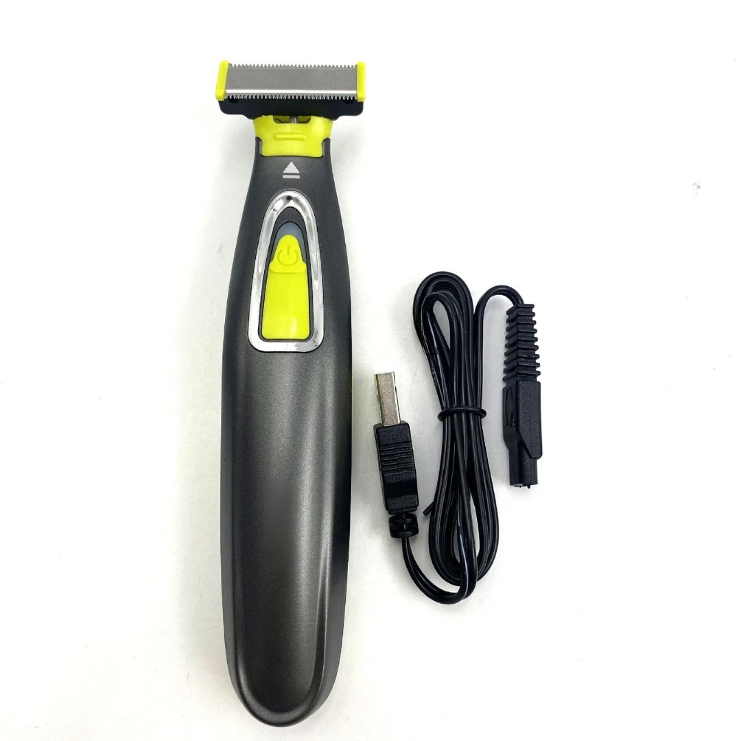 Electric Body Trimmer with T-Blade for Wireless, Rechargeable and Precision Shaving