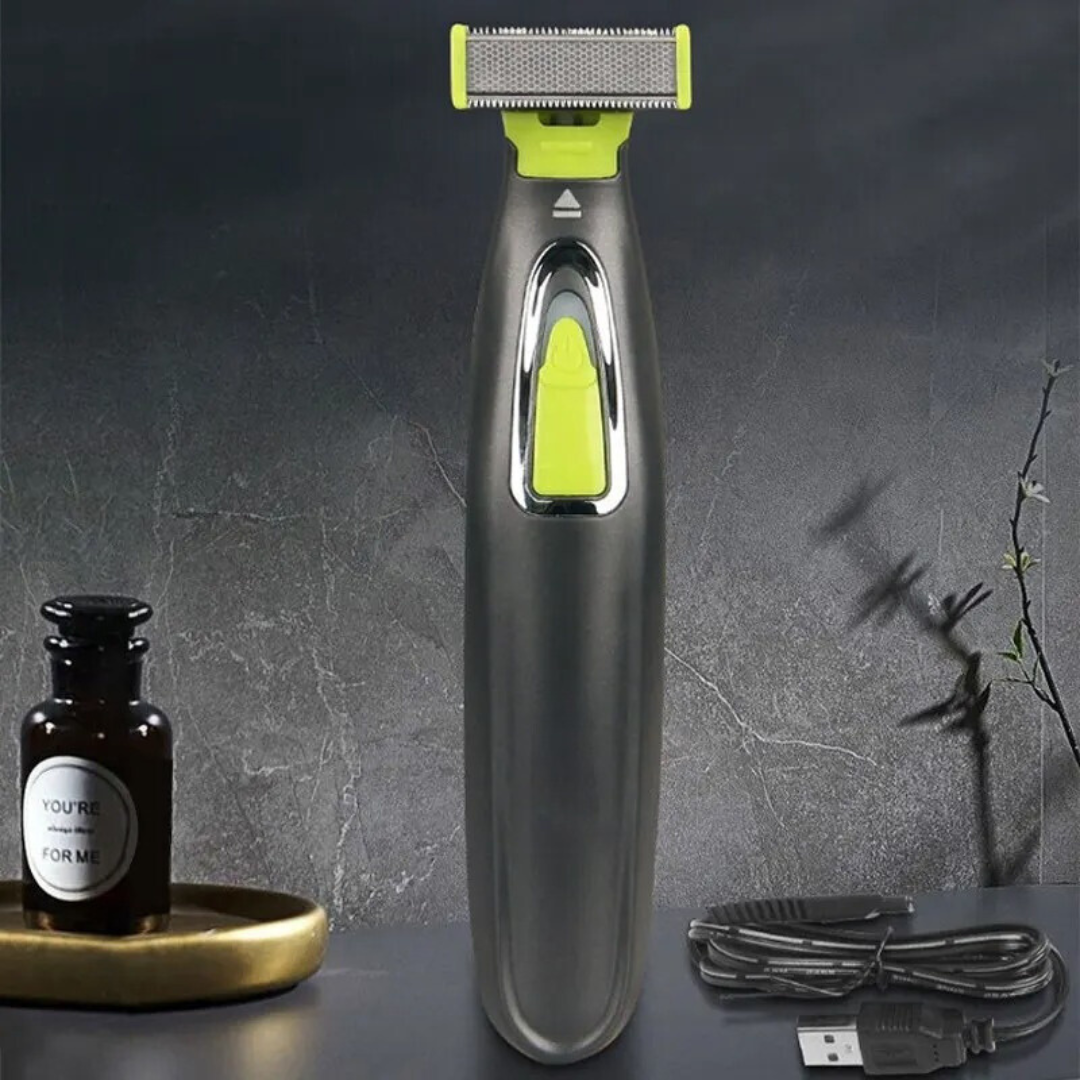 Electric Body Trimmer with T-Blade for Wireless, Rechargeable and Precision Shaving