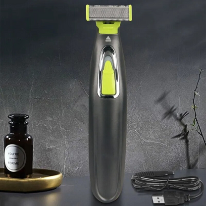 Electric Body Trimmer with T-Blade for Wireless, Rechargeable and Precision Shaving