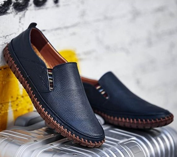 Shoes with Men's Comfortable Slip-on Flexible Sole for Daily Walking Comfort