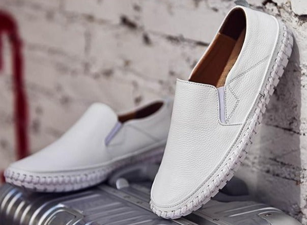 Shoes with Men's Comfortable Slip-on Flexible Sole for Daily Walking Comfort