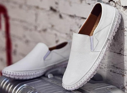 Shoes with Men's Comfortable Slip-on Flexible Sole for Daily Walking Comfort