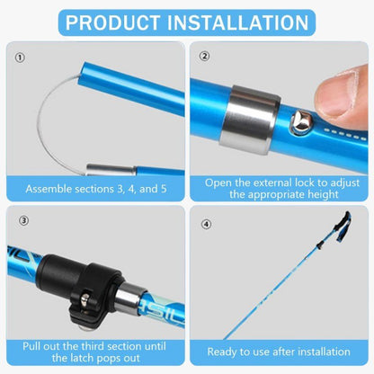 Ergonomic Trekking Poles with Adjustable Length