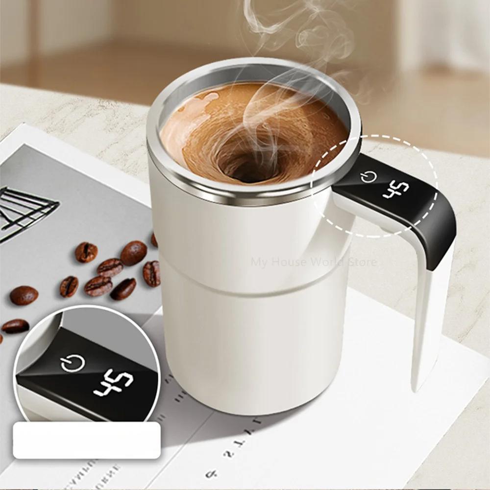 Mug Rechargeable Self-Stirring Coffee for Smart Mixing Cup with Temperature Display