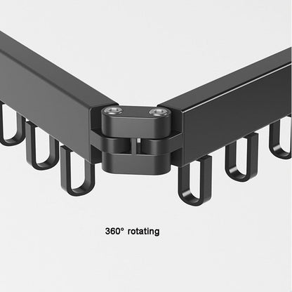 Rack with Retractable Wall Drying Design for Clothes with Space-Saving and Sturdy Design