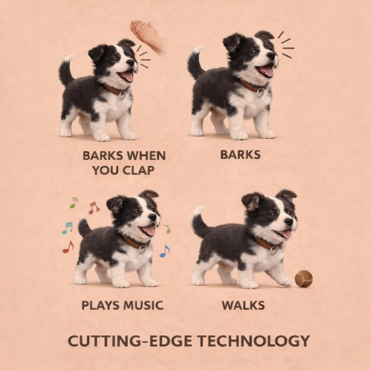 Interactive Toy Dog that Walks and Barks for Realistic Play Fun