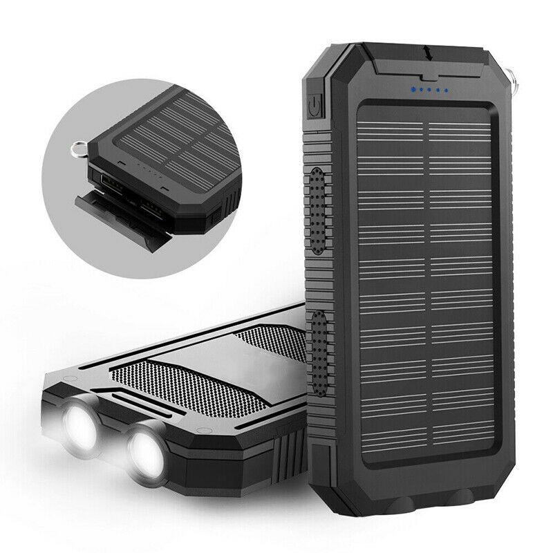 20000mah Solar Power Bank for Waterproof, Rugged & with Torch