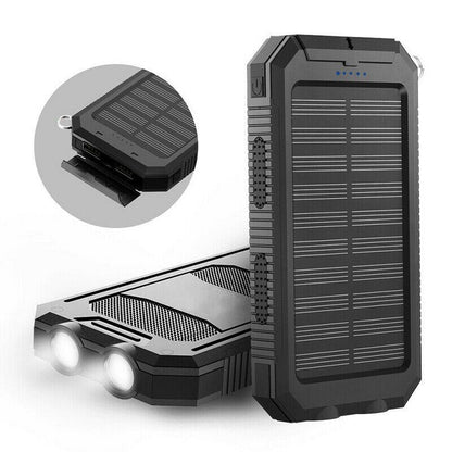 20000mah Solar Power Bank for Waterproof, Rugged & with Torch