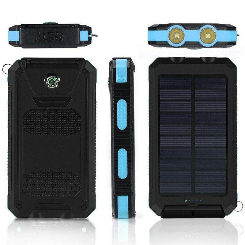 20000mah Solar Power Bank for Waterproof, Rugged & with Torch
