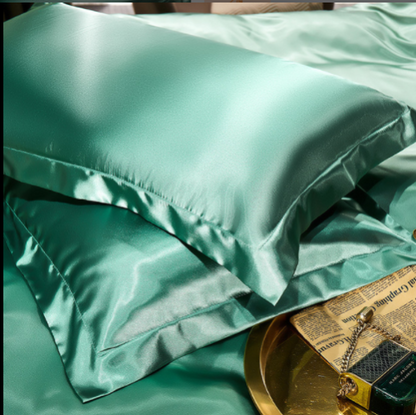 2pcs pillowcase silk