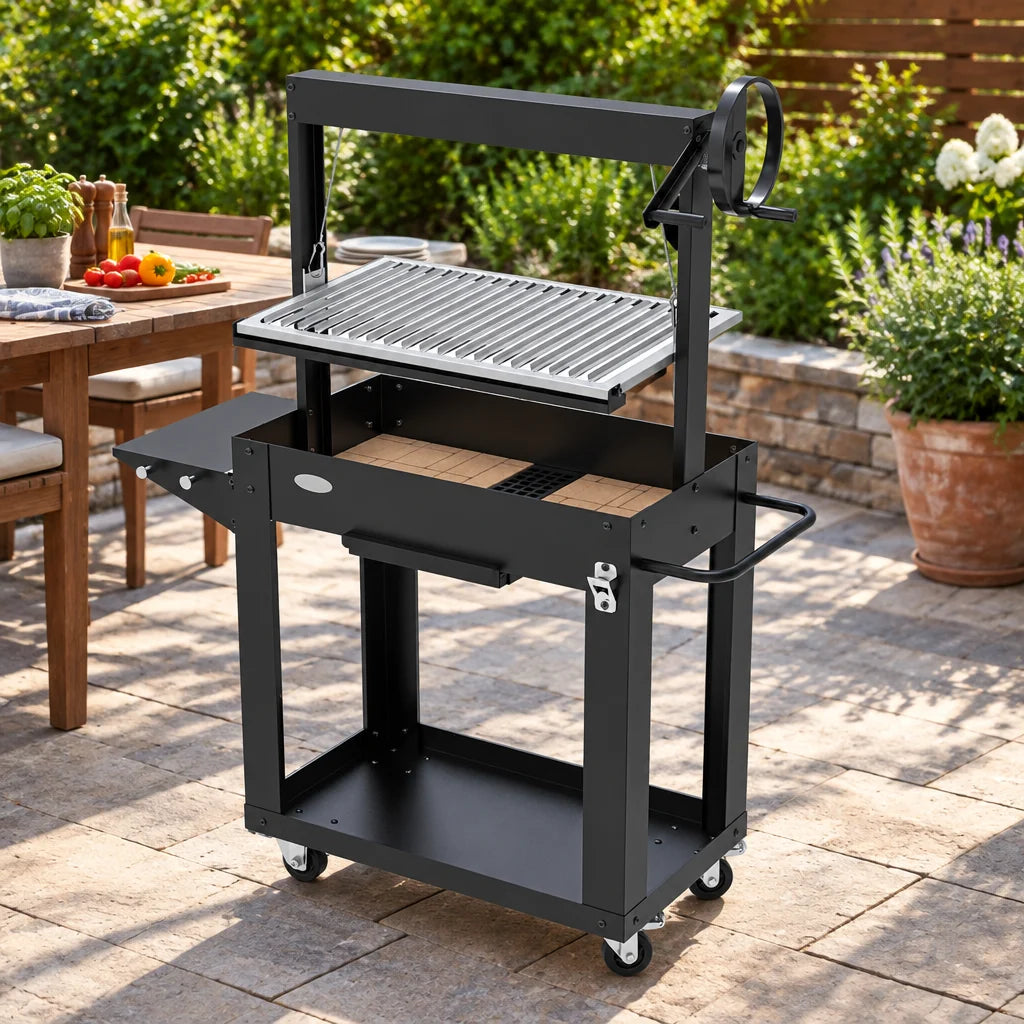 Barbecue Santa Maria au charbon et au bois – mise en situation