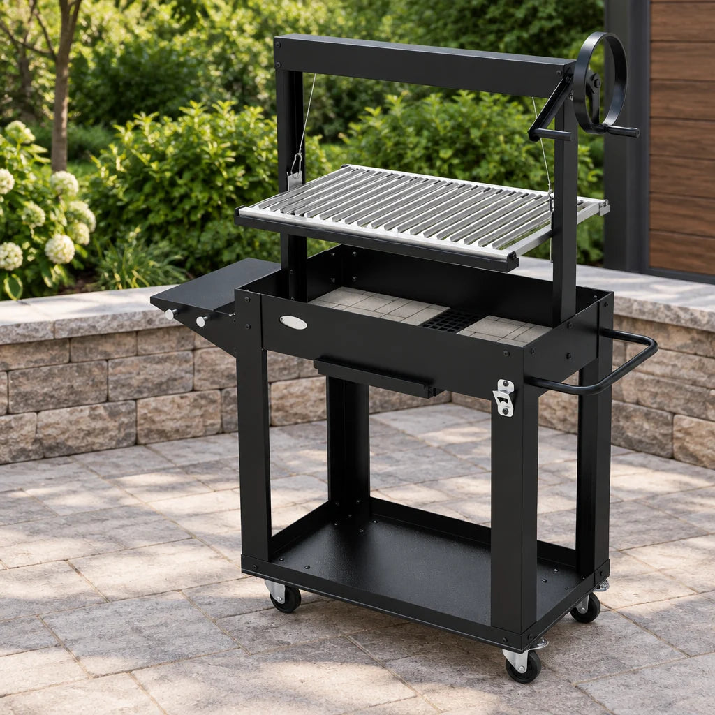 Barbecue Santa Maria au charbon et au bois – vue complémentaire