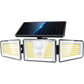 Projecteur solaire extérieur 210 LED avec détecteur de mouvement – vue principale 1 projecteur