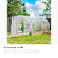 Serre tunnel de jardin 12 m² 4 × 3 × 2 m avec bâche PE – bâche en polyéthylène
