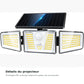 Projecteur solaire extérieur 210 LED avec détecteur de mouvement – détails des LED