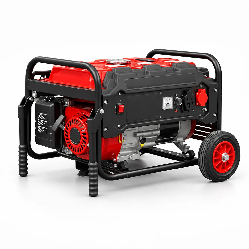 Groupe électrogène essence 3000 W avec roues et régulation AVR – vue principale