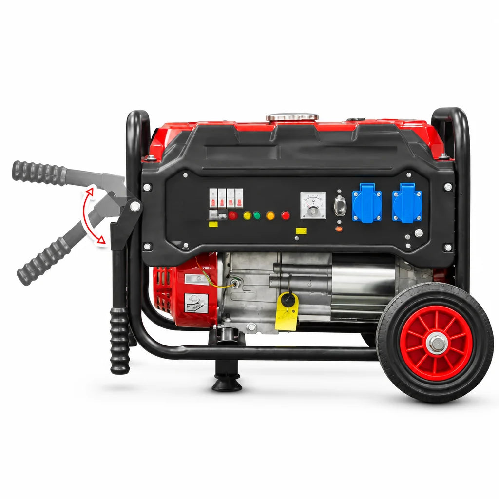 Groupe électrogène essence 3000 W avec roues et régulation AVR – détail du produit