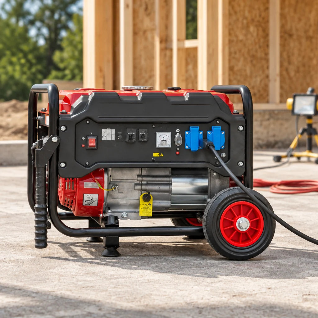 Groupe électrogène essence 3000 W avec roues et régulation AVR – vue complémentaire