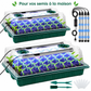 Kit de semis avec dôme et éclairage LED en utilisation