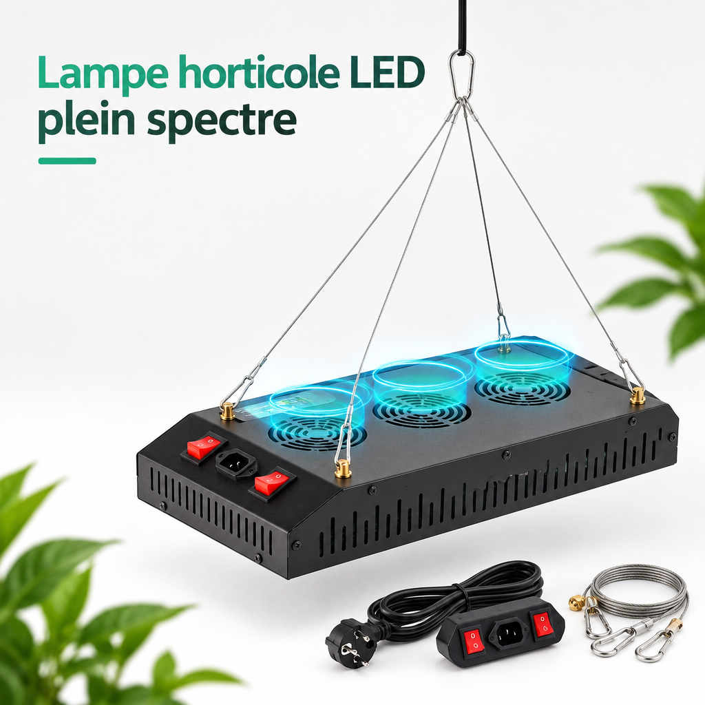 Lampe horticole LED plein spectre - vue principale